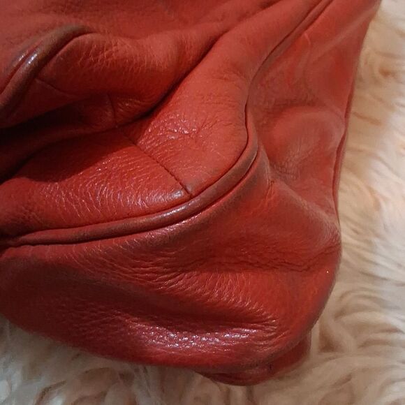Marc By MARC JACOBS Vintage Red/orange Pebbled Leather Handbag - Picture 12 of 13